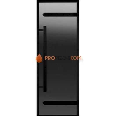 Дверь для хамама Harvia Legend ALU 7х19 стекло серое