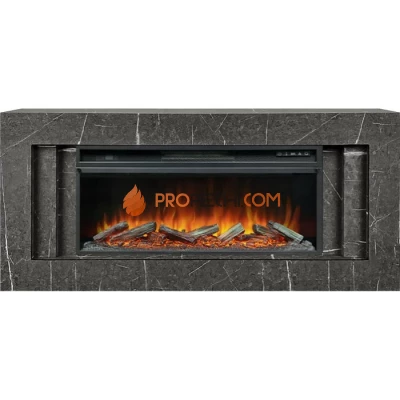 Каминокомплект Royal Flame Line 42 SFT Stone Touch - Серый мрамор с очагом Vision 42 LOG LED