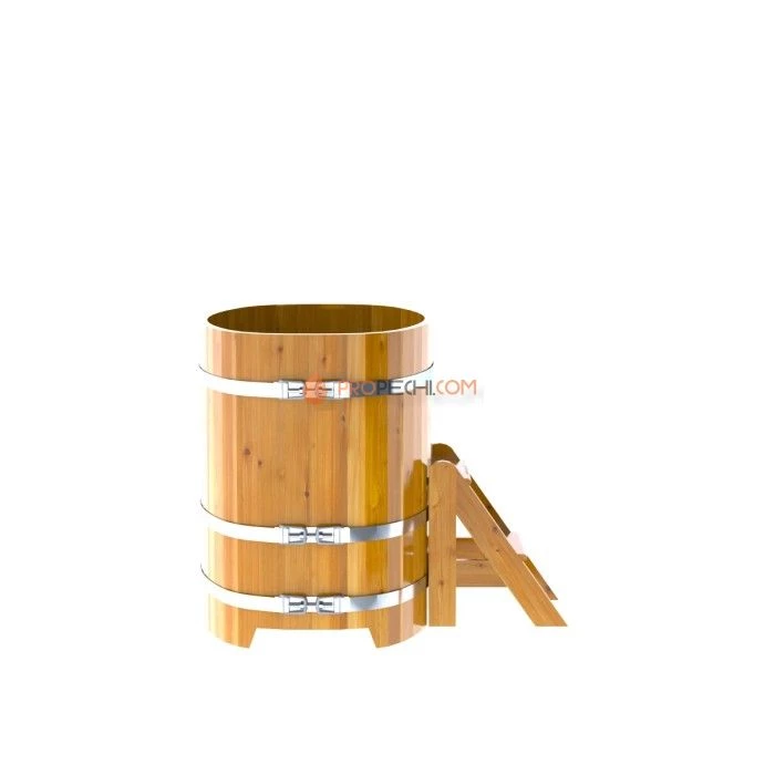 Купель BentWood овальная из натуральной лиственницы 0,76х1,16 Рустик