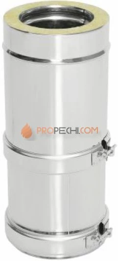 Труба Телескоп Термо L (300-450) ТТТ-Р 310-0.8/304-0.5 D130/230 с хомутом