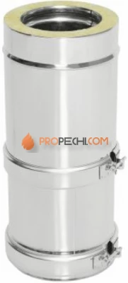 Труба Телескоп Термо L (300-450) ТТТ-Р 310-0.8/304-0.5 D200/300 с хомутом