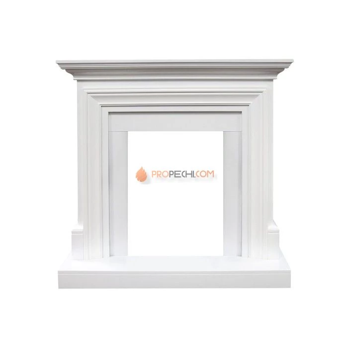Каминокомплект Royal Flame Bradford - Белый с очагом Aspen Gold