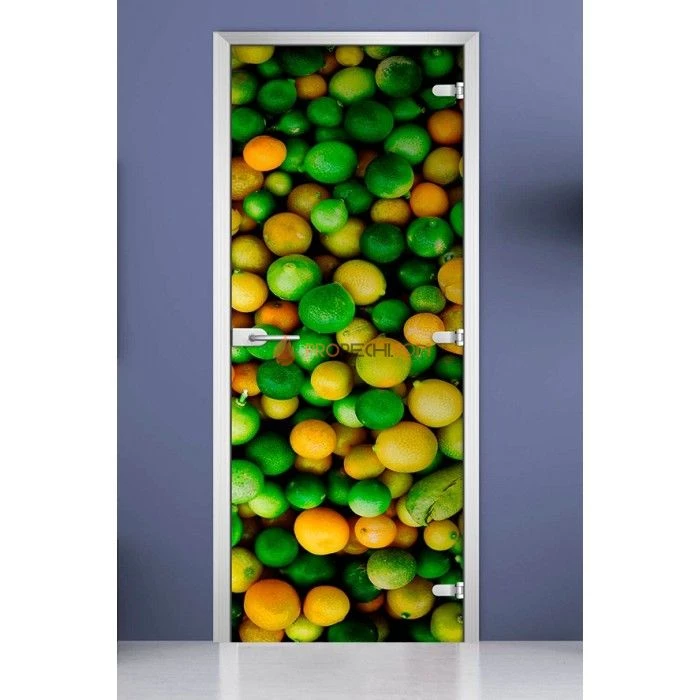 Стеклянная межкомнатная дверь DoorWood с фотопечатью Fruite-06, 2000х700 мм