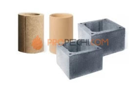 Комплект керамического дымохода КераСтиль УНИВЕРСАЛ® D = 200, H = 0,33 метра