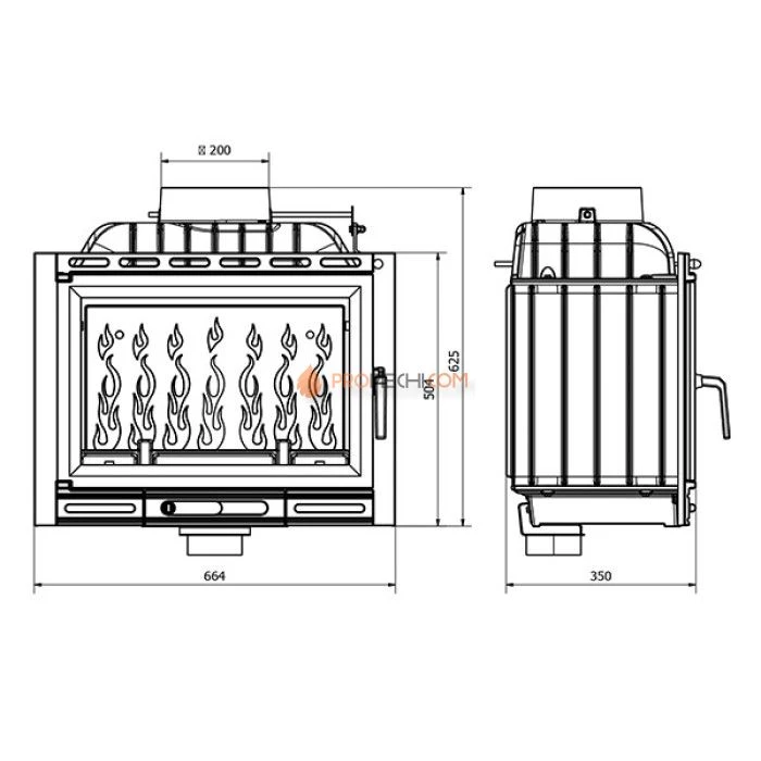 Каминная топка KAWMET W13A EKO