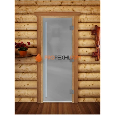 Дверь для бани DoorWood Престиж Сатин, 2100x800 мм