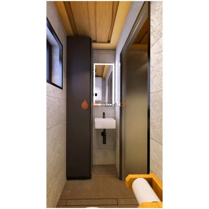 Каркасная двухмодульная баня Woodson Twin 6х5 (утепление 150)