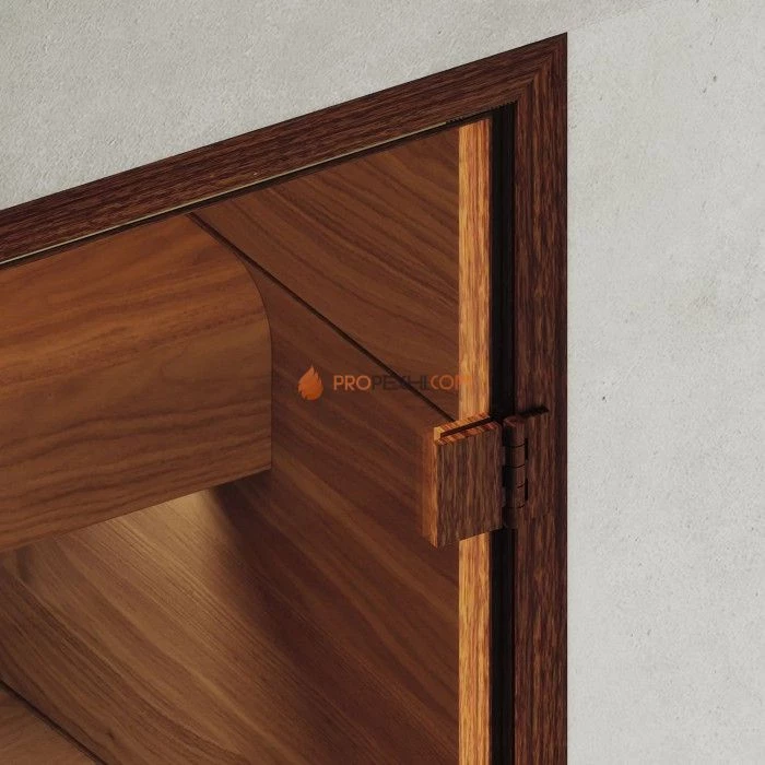 Дверь для хамама DoorWood АРТ Wood 41 Прозрачное, 1900x800 мм