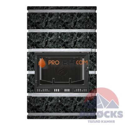 Каминная облицовка Pirocks Копенгаген (пироксенит)