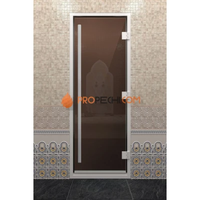 Дверь для хамама DoorWood Престиж Бронза, 2100х900 мм