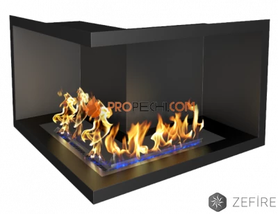 Биокамин Zefire Standart для угловой стены 700
