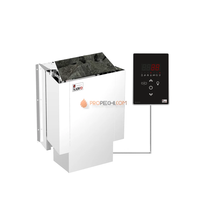 Электрическая печь SAWO NORDEX MINI NRMNC-36Ni2-Z 3.6 кВт (встроенный парогенератор и блок мощности, пульт покупается отдельно)