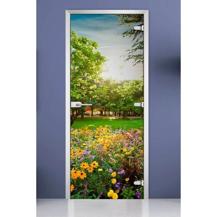 Стеклянная межкомнатная дверь DoorWood с фотопечатью Nature-04, 2000х800 мм