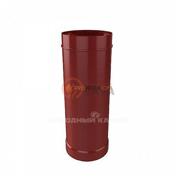 Труба-сэндвич 150/220 мм. 0,5 м. красный (3011)