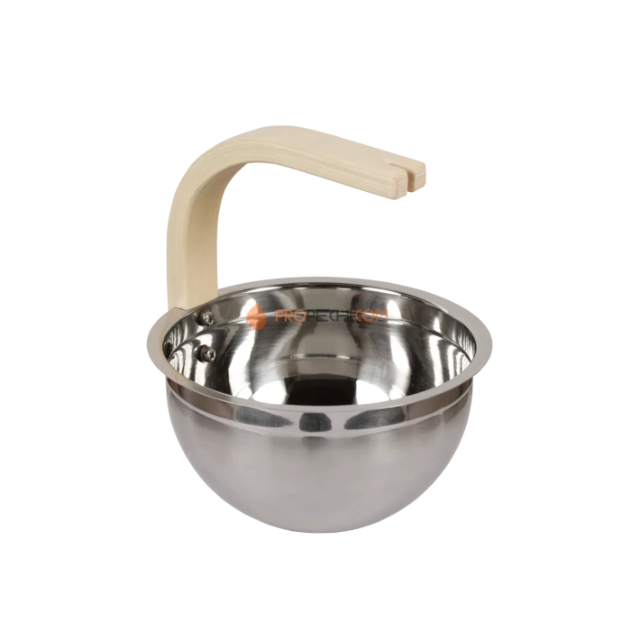 Ведро SAWO стальное 3л., ручка изогнутая осина, 343-MA