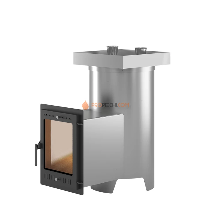 Дровяная печь для бани Эверест Steam Master 30 INOX (320М) (под обкладку)