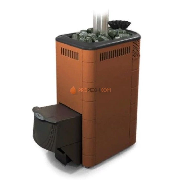 Печь для бани Термофор Гейзер Супер XXL Inox ДА ЗК терракота