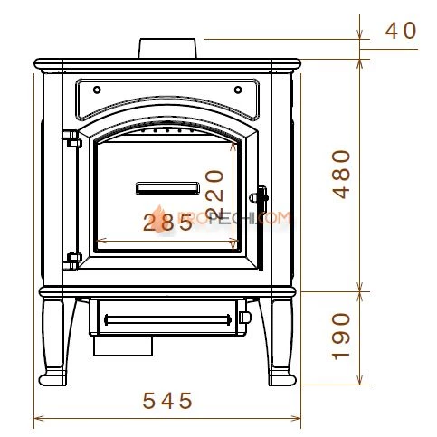 Печь-камин Liseo Castiron LCI Premium
