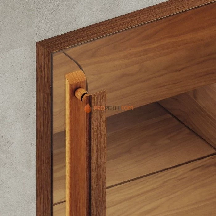 Дверь для хамама DoorWood АРТ Wood 6 Бронза матовая, 2100x900 мм