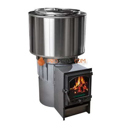 Чугунная печь для бани Карелия-5 с порталом, закр. каменка, 40 кВт