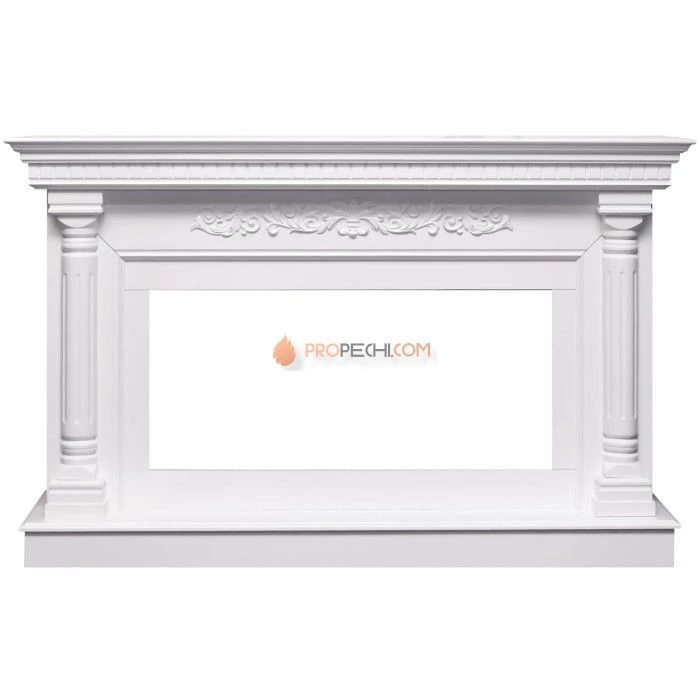 Каминокомплект Royal Flame Sicilia - Белый (Ширина 1530мм) с очагом Vision 42 LOG LED