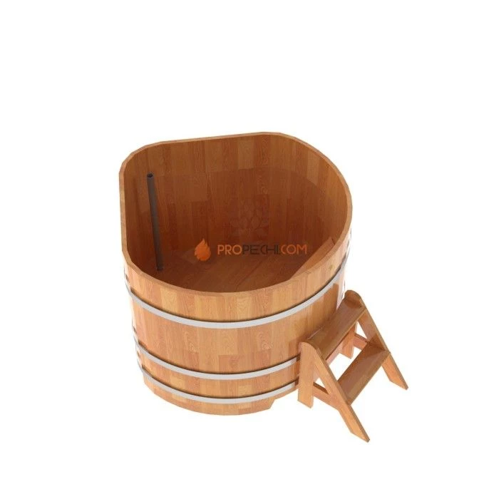 Купель BentWood угловая из сращенных ламелей натуральной лиственницы 1,19х1,19
