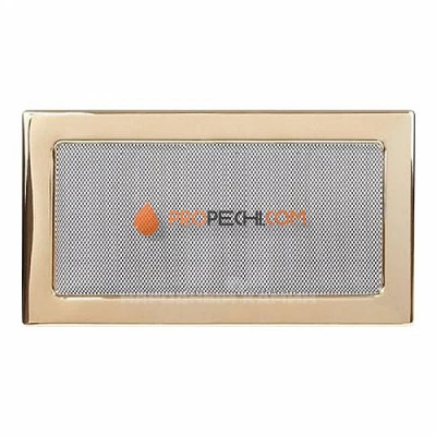 Вентиляционная решетка Grillux 17х30 золото (Дисконт)