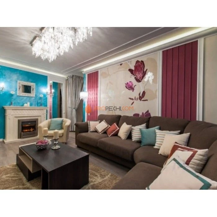 Каминокомплект Dimplex Alexandria - Белый дуб с очагом Danville Chrome FB2