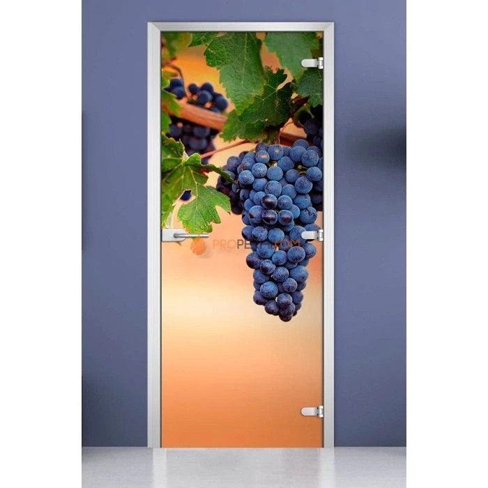Стеклянная межкомнатная дверь DoorWood с фотопечатью Fruite-20, 2000х600 мм
