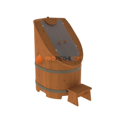 Фитобочка BentWood из кедра со стеклом Стандарт Коньяк