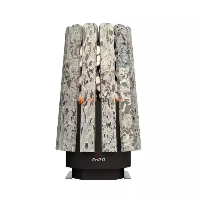 Дровяная банная печь Grill’D Cometa 350 Vega Short Window Max Stone Pro (Серпентинит)
