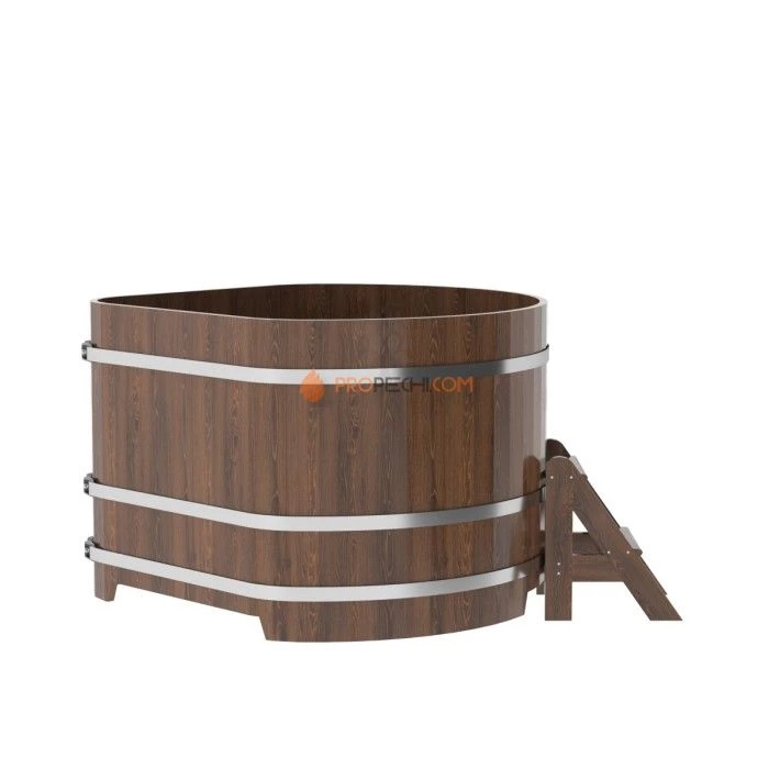 Купель BentWood угловая из мореного дуба 1,37х1,37