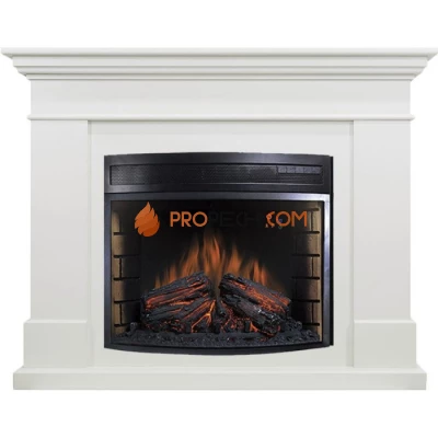 Каминокомплект Royal Flame California - Алебастр, слоновая кость с Электрическим очагом Royal Flame Dioramic 28 LED FX