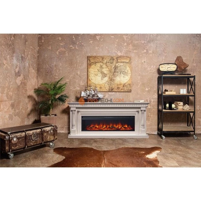 Каминокомплект Royal Flame Dallas 60 - Слоновая кость с патиной с очагом Vision 60 LED