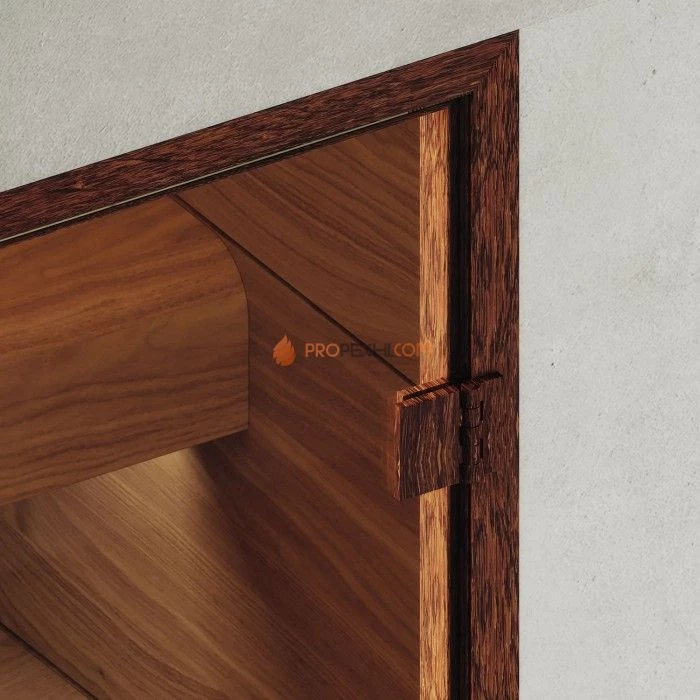 Дверь для хамама DoorWood АРТ Wood 29 Сатин, 2000x700 мм