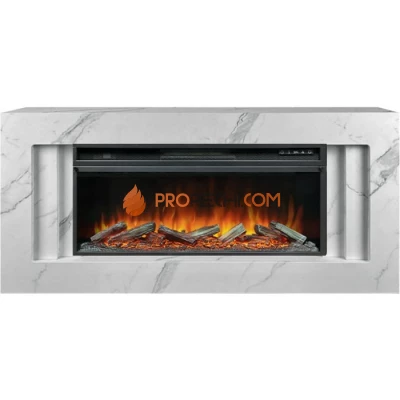 Каминокомплект Royal Flame Line 42 SFT White Marble (Разборный) - Белый мрамор с очагом Vision 42 LOG LED