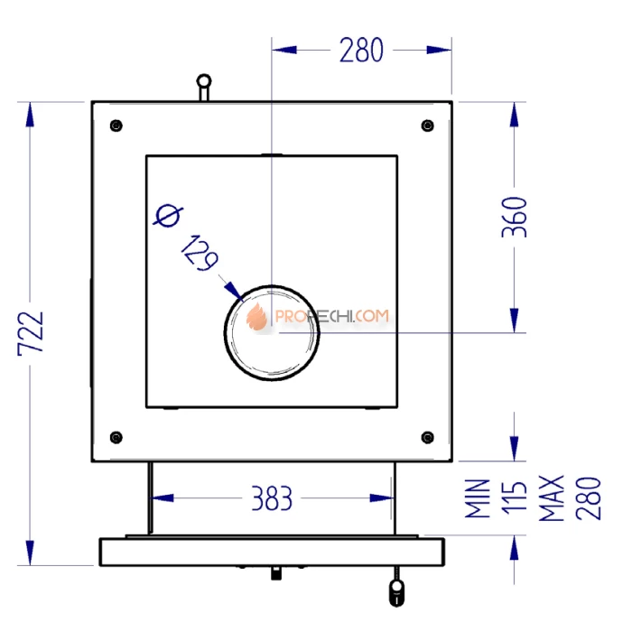 Газовая печь для бани Klover 20-RV 310S ( Талькомагнезит )
