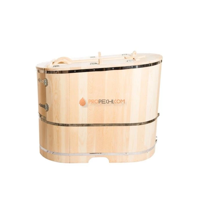 Фитобочка полулежачая НКЗ PREMIUM ЛЮКС из кедра, 115x78x140 см / 25 мм