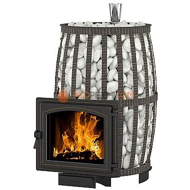 Чугунная банная печь Везувий Легенда Русский пар Ковка 24 (240)