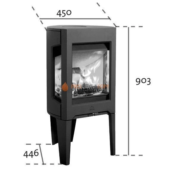 Печь-камин Jotul F 163 CB IVE белая эмаль