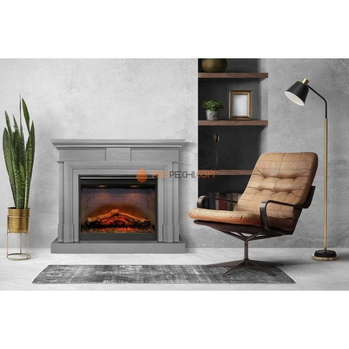Каминокомплект Royal Flame Coventry - Белый (Ширина 1400 мм) с очагом Vision 42 LOG LED