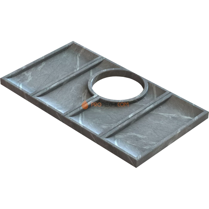 Комплект арома-чаш для печи Klover RT 100-RV с дымоходом (Талькомагнезит)