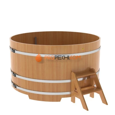 Купель BentWood круглая из натуральной лиственницы d=1,80
