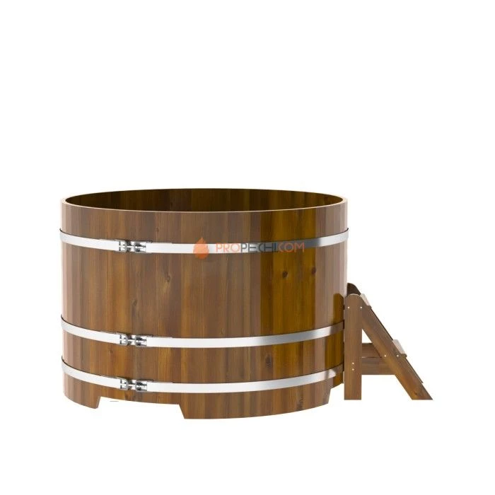 Купель BentWood круглая из мореной лиственницы d=1,50 Рустик