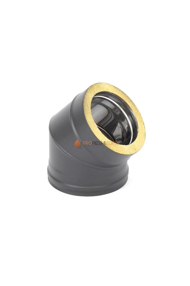 Отвод Термо 45* ОТ-Р 430-0.8/430 D150/210 Black