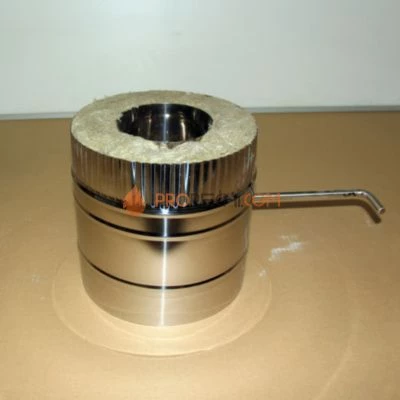 Шибер поворотный D=200\300 Sвнутр.=0.5 aisi 321-нерж. ФлюГранд