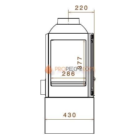Печь-камин Liseo Castiron LCI 5 GF Stove