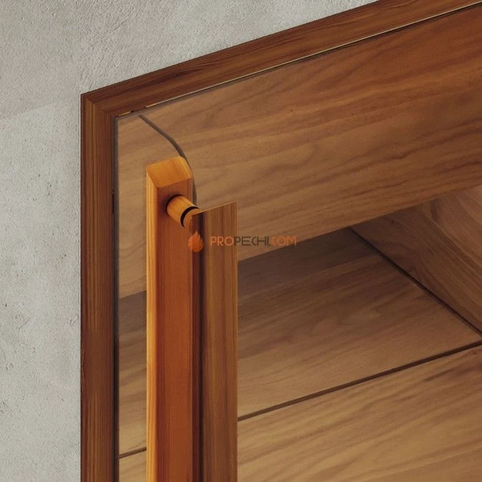 Дверь для хамама DoorWood АРТ Wood 26 Бронза матовая, 1900x700 мм