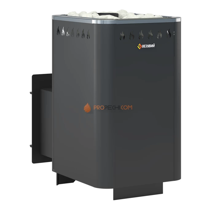 Дровяная печь для бани Везувий Русичъ Антрацит 22 (210) М