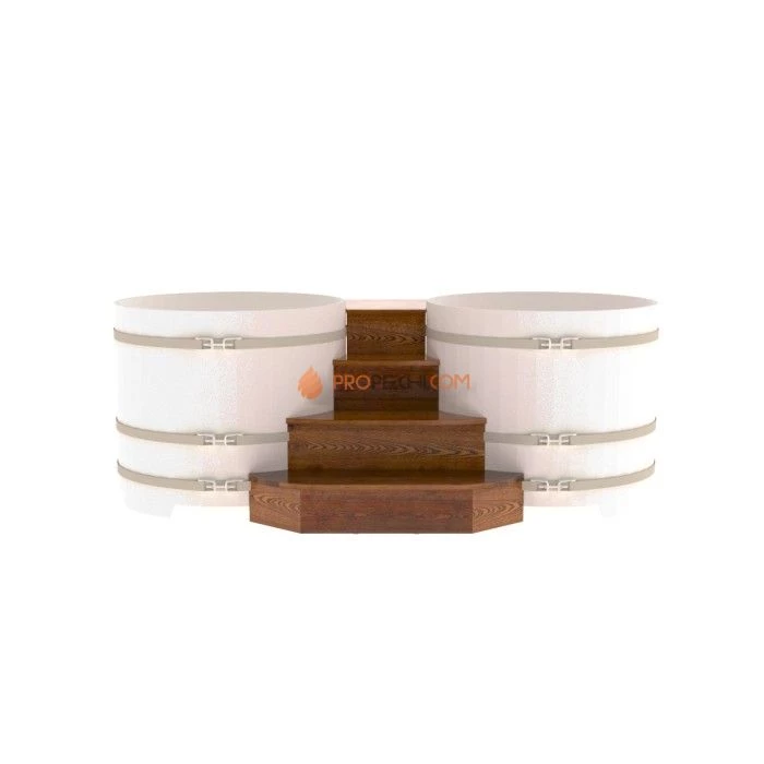 Подиум BentWood на 2 купели D 1,17 из мореной лиственницы
